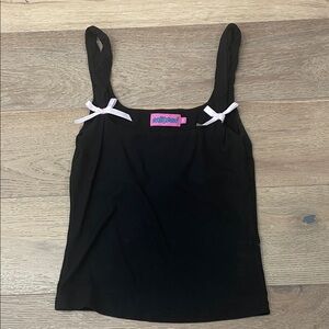 Edikted Black Camisole with Pink Details